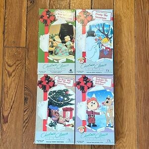 VHS Lot (4) Christmas Classics Series Kids Children Family